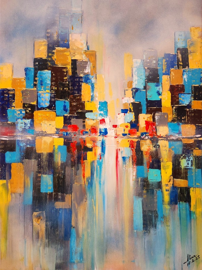 ArteDiAlina.com painting: Living in a Box